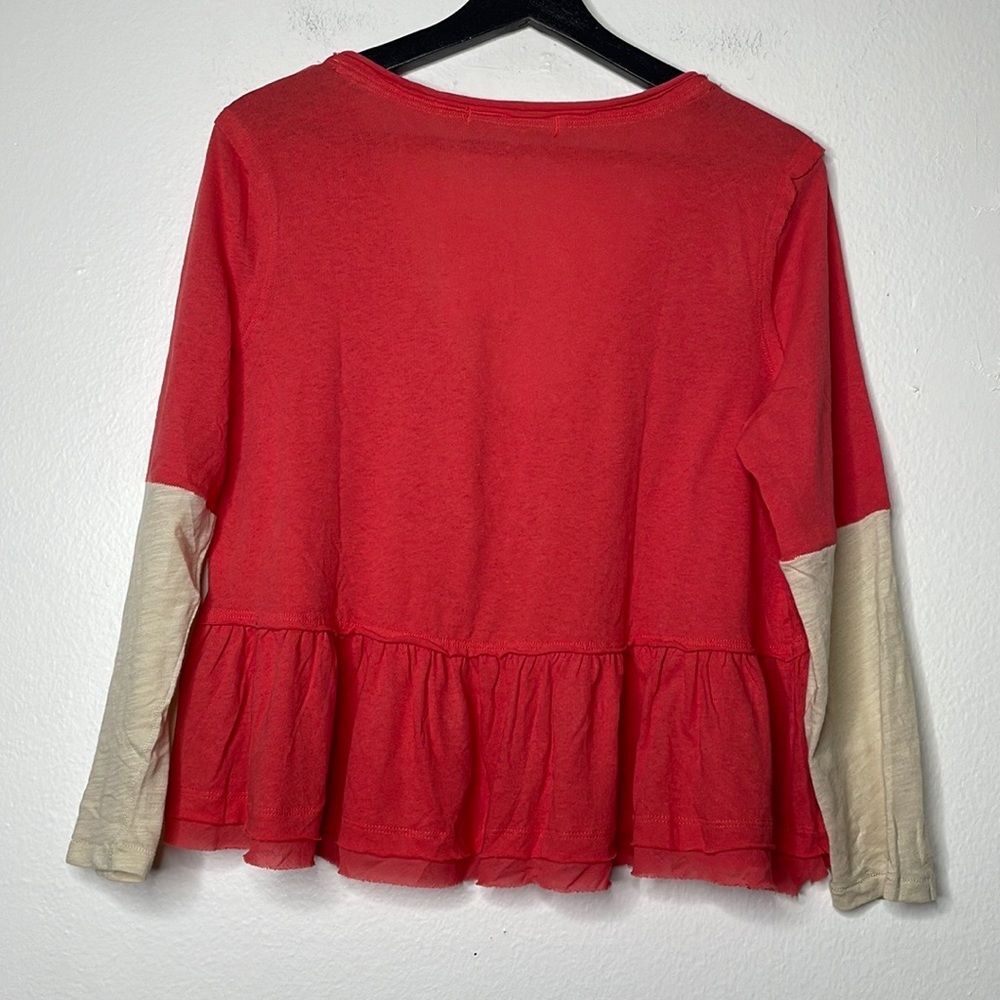 Free People Womens Size Medium Heart of Mine Colorblock Cotton Top - Picture 6 of 12